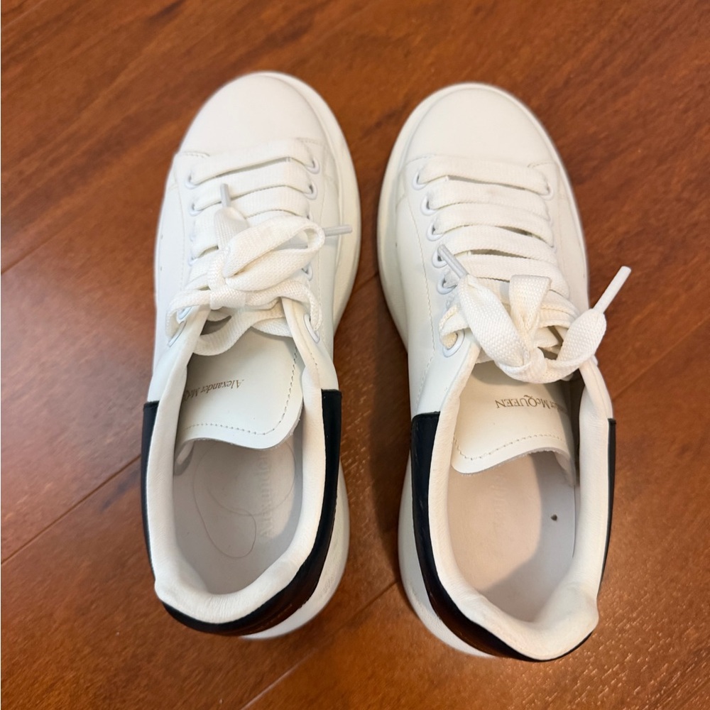 Alexander McQueen oversized sneaker white leather - women’s